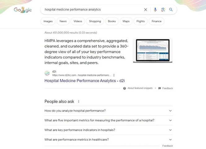 SEO Provides Visibility Example of Relevant Visibility