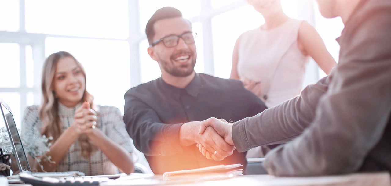 Business Partners Shaking Hands