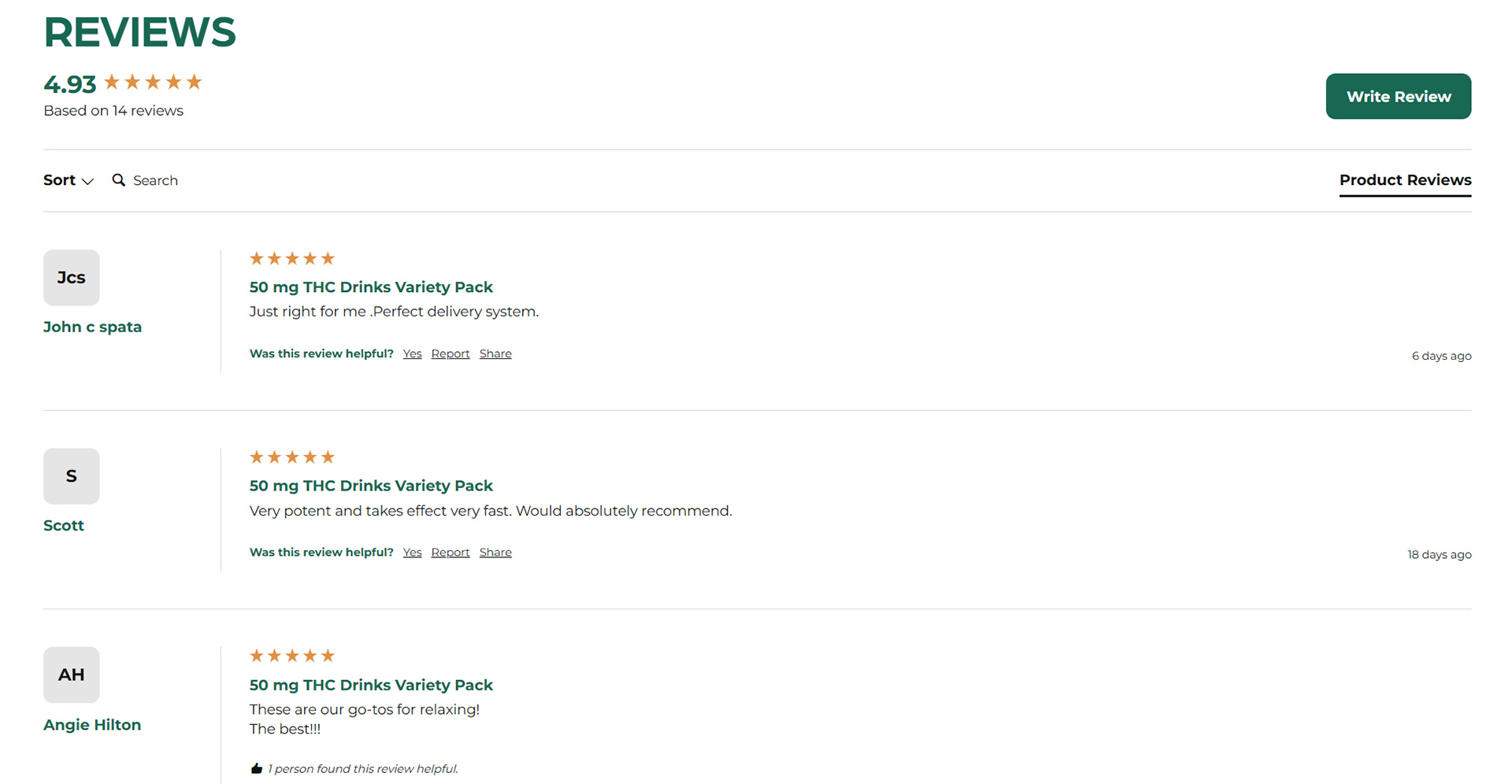 Crescent Canna Product Landing Page